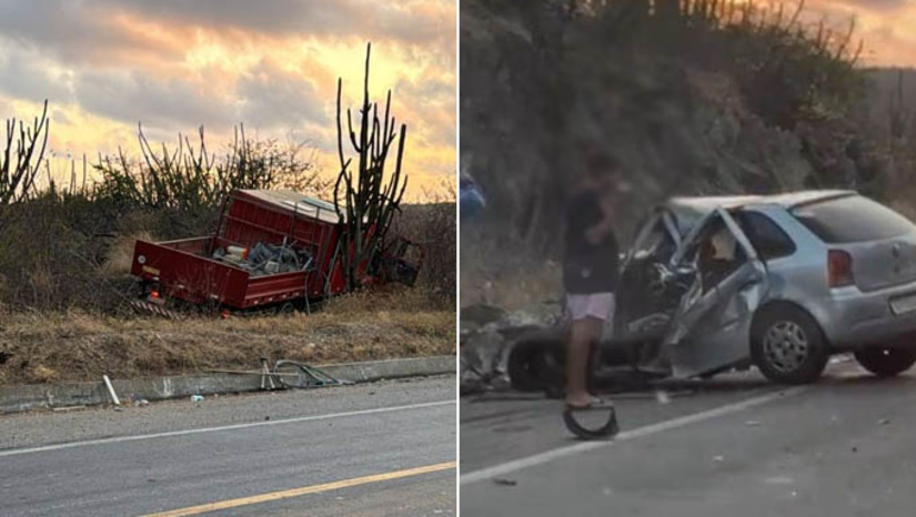 Imagem 1 - Funcionário de empresa de engenharia morre em acidente da BR-304, em Lages. O acidente aconteceu por volta das 5h20 desta sexta-feira (20), no km 209 da BR-304. A vítima foi identificada como Marcelo do Nascimento Otaviano, funcionário da empresa TKS Engenharia. Ainda não se sabe as circunstâncias do acidente. Informações preliminares dão conta que a vítima estava em um carro tipo Volkswagen Gol e teria colidido em um caminhão. Uma ambulância do Samu chegou a ser acionada ao local, mas apenas constatou o óbito. A PRF e a Polícia Civil estão no local. Imagem 1 - Funcionário de empresa de engenharia morre em acidente da BR-304, em Lages. O acidente aconteceu por volta das 5h20 desta sexta-feira (20), no km 209 da BR-304. A vítima foi identificada como Marcelo do Nascimento Otaviano, funcionário da empresa TKS Engenharia. Ainda não se sabe as circunstâncias do acidente. Informações preliminares dão conta que a vítima estava em um carro tipo Volkswagen Gol e teria colidido em um caminhão. Uma ambulância do Samu chegou a ser acionada ao local, mas apenas constatou o óbito. A PRF e a Polícia Civil estão no local.