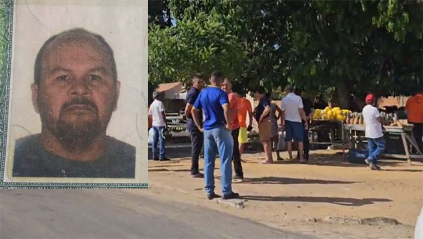 Imagem 1 -  O crime aconteceu na manhã desta sexta-feira (4), em uma barraca de frutas localizado às margens da BR-304. Segundo a PM, a vítima, identificada como Alcélio Alberto da Silva, de 46 anos, recebeu uma ligação de uma pessoa, pedindo que a entrasse no local. Chegando lá, foi surpreendido por dois homens que chegaram em uma motocicleta, desferiram os disparos contra ele e fugiram do local. A DHPP vai investigar o caso.