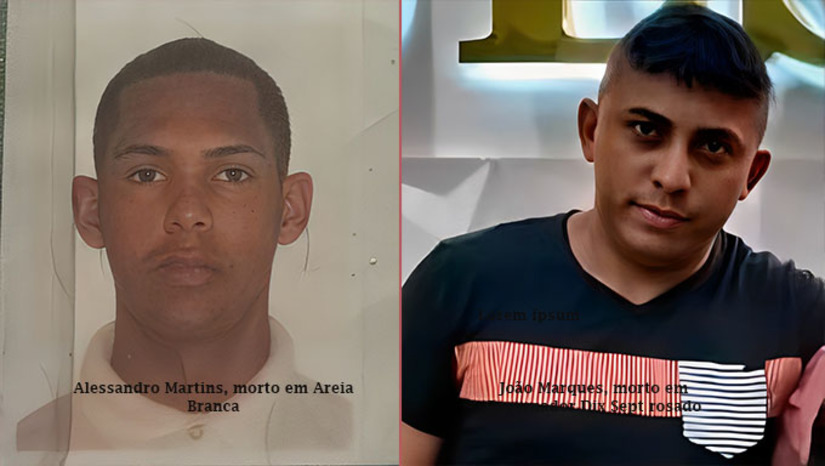 Imagem 1 - A vítima em Areia Branca é o foragido de justiça Alessandro Vinicius Martins, de 20 anos, natural do Rio de Janeiro. Ele foi executado na comunidade de Pedrinhas. Já em governador Dix Sept Rosado, João Marcos foi morto dentro de um oficina de motos, no centro da cidade. Os dois casos serão investigados pela Polícia Civil. Imagem 1 - A vítima em Areia Branca é o foragido de justiça Alessandro Vinicius Martins, de 20 anos, natural do Rio de Janeiro. Ele foi executado na comunidade de Pedrinhas. Já em governador Dix Sept Rosado, João Marcos foi morto dentro de um oficina de motos, no centro da cidade. Os dois casos serão investigados pela Polícia Civil.