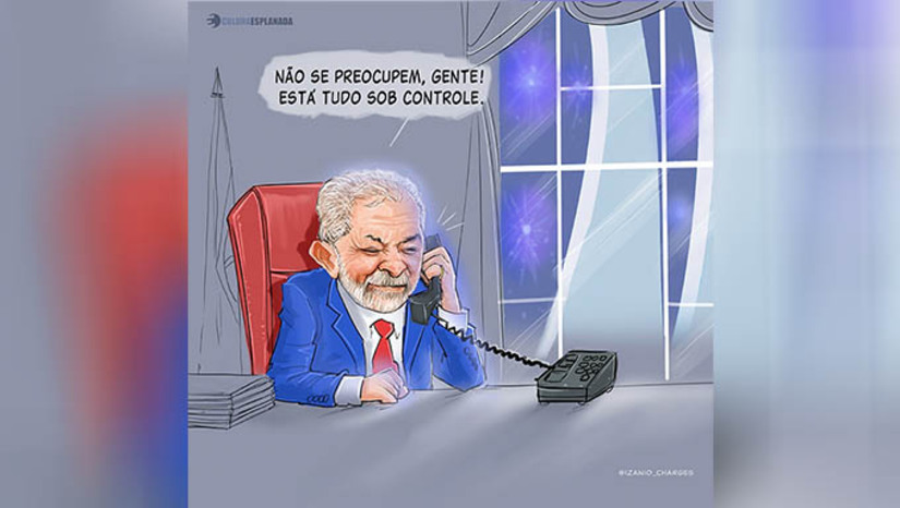 Imagem 1 -  [COLUNA ESPLANADA] A despeito do caso fatídico inédito na Praça dos Três Poderes, a maior preocupação do presidente Lula da Silva é com a notícia que se espalhou no corpo diplomático de mais de 30 países sobre um suposto “homem-bomba” que se explodiu em frente ao Palácio do Planalto. O informe foi passado pelos adidos de segurança das embaixadas em Brasília e deixou em alerta diplomatas e chefes de delegações que vão para o Rio de Janeiro participar do G20, porque toda a prioridade da Polícia Federal é para a segurança dos presidentes como Emmanuel Macron (França), Joseph Biden (EUA) e Xi Jinping (China), que desembarcarão no Brasil. A informação que o Governo tem enviado aos presidentes é de que foi um ato isolado, e que não houve bombas, e sim fogos de artifícios e rojões dentro do veículo e amarrados ao corpo de Francisco Wanderley Luiz, de 59 anos, que cometeu o suicídio sem deixar outras vítimas.
