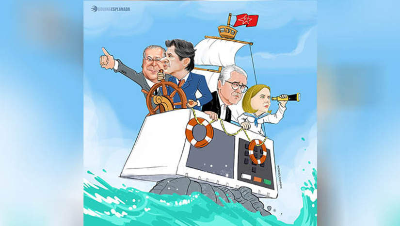 Imagem 1 -  [COLUNA ESPLANADA] A internação de Lula da Silva acendeu um alerta dentro do PT de que o partido não tem ninguém à altura dele para uma eventual substituição no mando da legenda da noite para o dia. Lula é único – e não fez questão de deixar ascender alguém além dele. Fernando Haddad cambaleia, Gleisi Hoffmann é considerada fraca, assim como Edinho Silva e Camilo Santana. José Dirceu pode ascender novamente na vitrine nacional. A conferir.