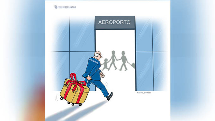 Imagem 1 -  [COLUNA ESPLANADA] Com chancela da AGU e TCU, o Governo dará um presentão para a Changi, que administra o Aeroporto do Galeão, no Rio. Em minuta de repactuação sob sigilo (um mistério), vão tirar a Infraero de sócia, a concessionária ganhará mais cinco anos de operação para além de 2039 (prazo final), e pagará parcelas da concessão de acordo com fluxo de caixa. Melhor que isso, só se a PF se esquecer de dar uma olhada no contrato...