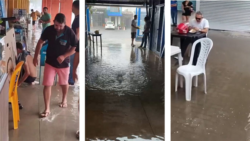 Imagem 1 -  Em Nota, a Secretaria de Infraestrutura falou a respeito do Vuco Vuco, Cobal e Centro Comercial. Vai adotar medidas. Sobre o Canal do Thermas, o MH foi informado que se encontra em fase de projeto um plano para recuperar a alvenaria e ampliar algumas passagens, para, em períodos de chuvas intensas, não ocorrer obstrução e a água não represar.