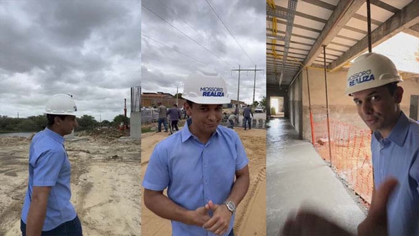 Imagem 1 - Nesta quarta-feira, dia 19, o prefeito Allyson Bezerra esteve no Complexo Viário 15 de Março, nas obras de calçamento intertravado no Alto das Brisas, na construção da Policlínica e inaugurou uma praça no Conjunto Redenção. A maratona continua nesta quinta-feira e sexta-feira. Através do Programa Mossoró Realiza, estão sendo investidos cerca de R$ 200 milhões na infraestrutura de Mossoró. Imagem 1 - Nesta quarta-feira, dia 19, o prefeito Allyson Bezerra esteve no Complexo Viário 15 de Março, nas obras de calçamento intertravado no Alto das Brisas, na construção da Policlínica e inaugurou uma praça no Conjunto Redenção. A maratona continua nesta quinta-feira e sexta-feira. Através do Programa Mossoró Realiza, estão sendo investidos cerca de R$ 200 milhões na infraestrutura de Mossoró.