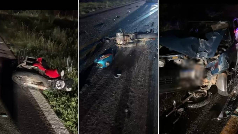 Imagem 1 - PRF registra acidente fatal na noite deste domingo (9) na BR-405, em Apodi. A vítima foi identificada como Antônio Braz de Lima, de 62 anos. Ele conduzia uma motocicleta, quando se envolveu em um acidente com um carro de passeio tipo Gol e outra motocicleta. O caso aconteceu por volta das 18h, no Km 91 da BR-405. Ainda não há informações sobre o que teria provocado o acidente Os condutores dos outros dois veículos foram socorridos com vida. A polícia civil vai investigar o caso. Imagem 1 - PRF registra acidente fatal na noite deste domingo (9) na BR-405, em Apodi. A vítima foi identificada como Antônio Braz de Lima, de 62 anos. Ele conduzia uma motocicleta, quando se envolveu em um acidente com um carro de passeio tipo Gol e outra motocicleta. O caso aconteceu por volta das 18h, no Km 91 da BR-405. Ainda não há informações sobre o que teria provocado o acidente Os condutores dos outros dois veículos foram socorridos com vida. A polícia civil vai investigar o caso.