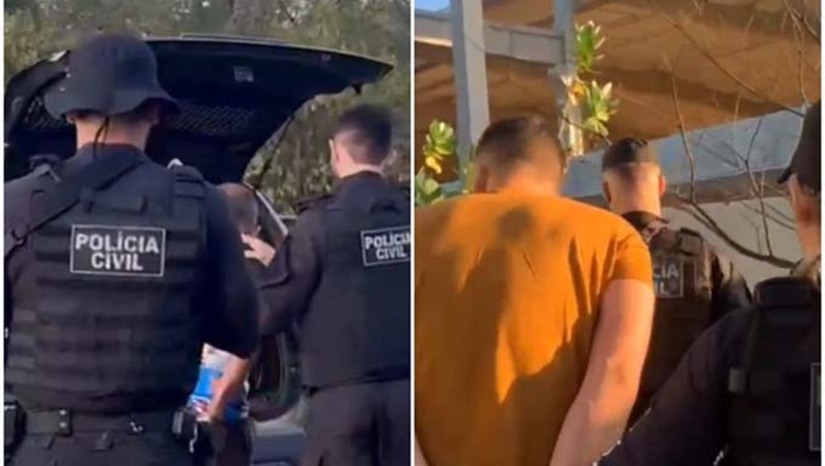 Imagem 1 -  Ao todo, estão sendo cumpridos 34 mandados judiciais, sendo 16 de prisão preventiva, 10 de busca e apreensão e 8 ordens de bloqueio de contas bancárias. As ordens foram expedidas pela Justiça com base nas investigações conduzidas pela 7ª Delegacia Regional de Patu, responsável pelo trabalho de inteligência policial que resultou na operação. Até o momento,  pelo menos 4 suspeitos foram presos em Caraúbas.  A ação conta com o apoio do Centro Integrado de Operações Aéreas (CIOPAER) e de equipes policiais de unidades do Rio Grande do Norte e da Paraíba. As diligências seguem em andamento.