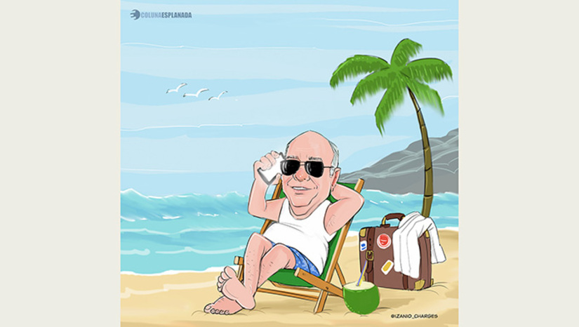 Imagem 1 -  O chanceler Mauro Vieira gosta mesmo é de agenda internacional, para não dizer um bom passeio. Em plena crise comercial com os Estados Unidos, andou viajando nas últimas semanas para a Croácia (no verão europeu com aquelas belas praias do país) e depois esticou para a Irlanda, onde ficou até semana passada. Tudo isso de agenda a trabalho, claro. Porém sequer cogitou adiar as viagens para ajudar o empresariado.