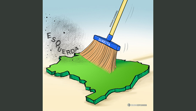   O efeito deve chegar no Brasil nas eleições de 2026. O cenário político do País vai depender de como centro e direita irão se organizar. Se a opção for um racha, como sinalizam os filhos de Bolsonaro: Lula e o PT podem levar a melhor. 