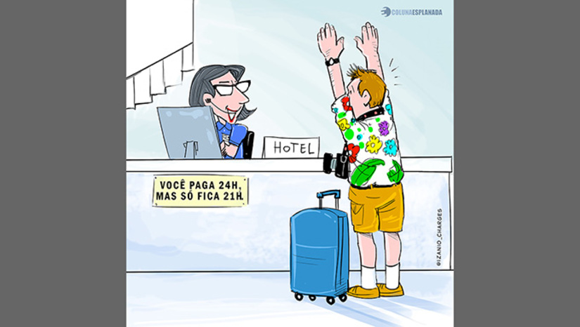 Imagem 1 -  A Portaria do Ministério do Turismo (MTur) Nº 28/2025 autoriza hotéis a reservarem até 3 horas para a arrumação dos quartos. Ou seja, agora o cliente paga a diária mas utiliza 21 horas de hospedagem. Atualmente, a grande maioria dos hotéis usa o sistema de 12h para o check-out e 14h para o check-in, o que garante tempo de sobra para a limpeza e organização das suítes.