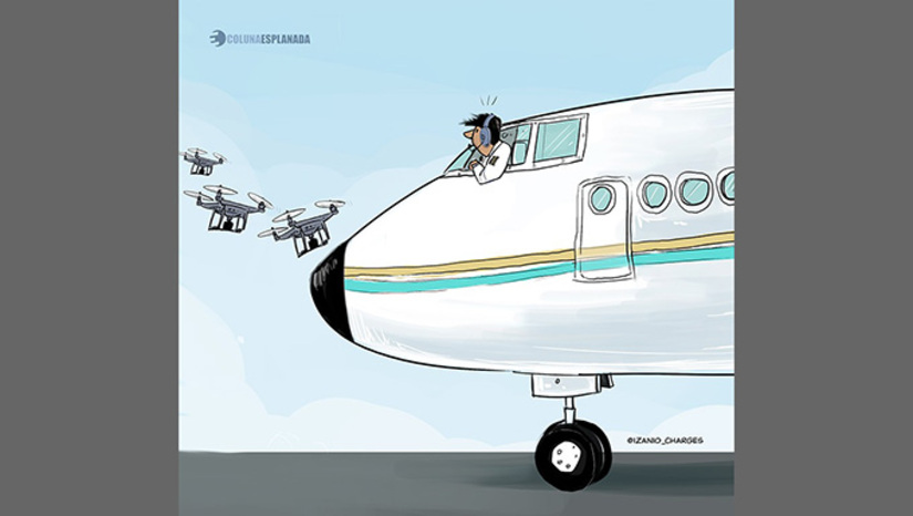   Os drones provocaram desvios e cancelamentos de voos, além de prejuízos para as companhias aéreas e consumidores. Há duas semanas, um drone sob a rota de pouso de uma das pistas de Brasília paralisou as operações no aeroporto por meia hora. O DECEA é responsável pela fiscalização da navegação aérea, enquanto as autoridades policiais (PF e Civil) investigam a operação dos drones sob suspeita. Não há relatos sobre proprietários dos aparelhos identificados e autuados.