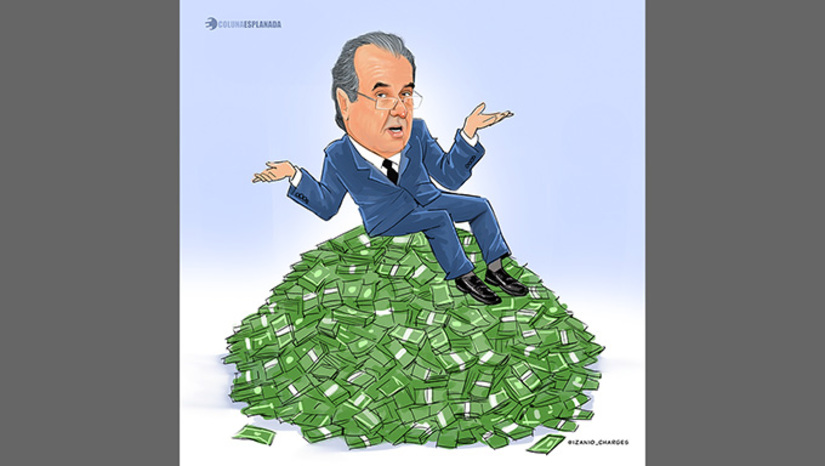   denunciado pelo MP e virou réu acusado de receber propinas de empreiteiras e empresas de ônibus em governos passados, para endossar contratos supostamente irregulares. Segundo investigadores, Graciosa teria tentado esconder 3 milhões de euros (perto de R$ 20 milhões) em doação ao Instituto Caritas do Vaticano, em Roma. O MPF cobra agora a devolução do dinheiro. O advogado de Graciosa, Marcelo Leal, defende a licitude dos valores, e alega que o dinheiro é da venda de uma rádio em 1998.