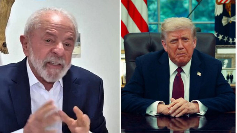 Imagem 1 -  Os dois presidentes conversaram nesta segunda-feira por 30 minutos. No diálogo, Lula pediu a retirada da sobretaxa de 50% aplicada a produtos brasileiros e destacou a importância de restaurar as relações amistosas entre os dois países. Segundo o Planalto, a conversa — iniciativa de Trump — ocorreu em tom amistoso e reforçou a boa relação entre os líderes desde o encontro na ONU. O presidente Trump designou o secretário de Estado Marco Rubio para dar sequência às negociações com o vice-presidente Geraldo Alckmin, o chanceler Mauro Vieira e o ministro da Fazenda Fernando Haddad”, informou o Planalto.