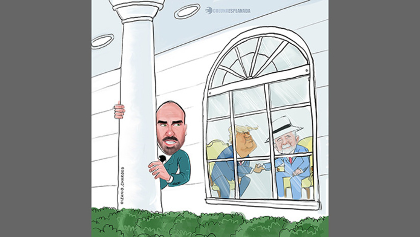 Imagem 1 -  Dentro do PL, a avaliação é de que Eduardo se deixou levar pelos conselhos do economista Paulo Figueiredo – já estabelecido nos EUA há anos. O deputado arriscou não só o atual mandato, como também o futuro político. Ele pode perder o mandato se não retornar, mas teme ser preso no retorno. O líder do PL, Sóstenes Cavalcanti, esteve nos EUA para vê-lo, mas voltou com a sensação de que Eduardo irá apagar fogo com gasolina.