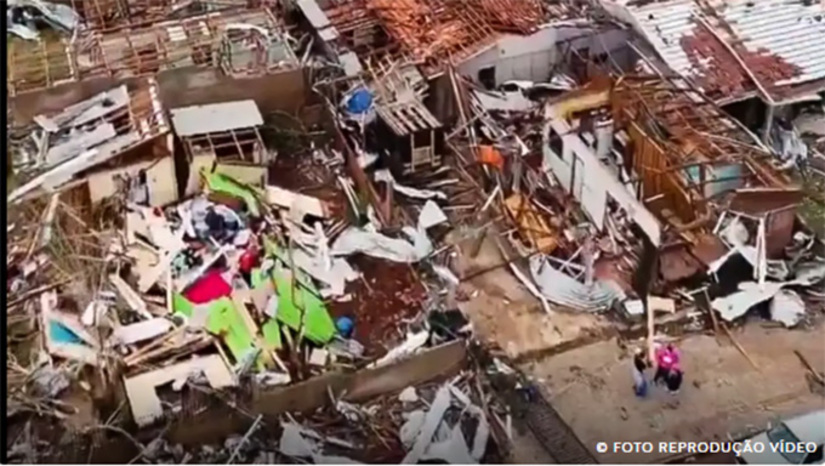   A tempestade foi classificada como tornado de categoria F3 com ventos que chegaram a até 250 quilômetros por hora, segundo o Sistema de Tecnologia e Monitoramento Ambiental do Paraná (Simepar).  O governador do estado, Ratinho Junior, informou que estuda decretar estado de emergência para facilitar a reconstrução dos locais atingidos pela tempestade.  “Em Rio Bonito do Iguaçu, praticamente, as pessoas hoje não têm onde dormir mais. Nós já estamos preparando desde ontem à noite alojamentos”, disse.