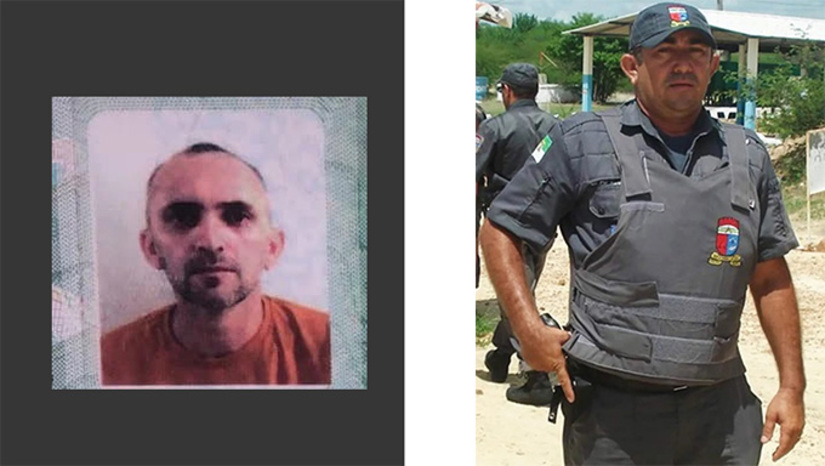   Valdinez Fernandes dos Santos, de 41 anos, estava na companhia da mulher e de um amigo, quando foi morto perto da Barragem Armando Ribeiro Gonçalves. Condenado a 21 anos pelo assassinato do Cabo Rangel, no dia 19 de abril de 2016, em Caicó-RN, Valdinez cumpria pena regine aberto. A mulher do Cabo Rangel, Rita de Cássia, e o filho dela, Thiago Medeiros, também são condenados respectivamente a 26 anos e 18,9 anos de prisão, por planejar e matar o policial. Rita de Cássia e Valdinez, a época do crime, eram amantes.