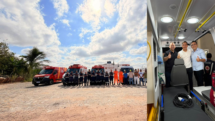   Além do prefeito Luiz Sabino, prestigiou a implantação da Unidade de Suporte Avançado do SAMU, em Apodi-RN, na manhã deste sábado, o vice-prefeito Ivanildo Lima e Deputado Estadual Neilton Diógenes, a população local e representantes dos municípios vizinhos, que, juntos, celebram chegada da UTI Móvel do SAMU. Consideram um marco excepcional no avanço histórico na prestação de serviço de saúde a população de Apodi e região.