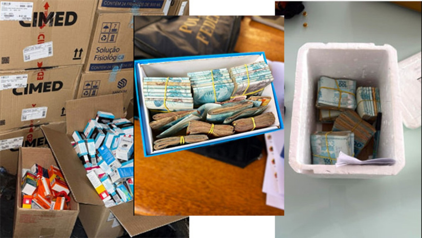   163 policiais federais trabalhavam na operação, cumprindo buscas e apreensão em 35 endereços em Natal, Mossoró, Upanema, Serra do Mel, Paraú, São Miguel, José da Penha, Pau dos Ferros. No balanço final da operação, foram apreendidos 219 mil em dinheiro na casa dos sócios da Dismed, 2 veículos, 20 celulares e 17 outros tipos de mídias. O prefeito de Mossoró, Allyson Bezerra nega desvios. Sua assessoria jurídica diz que as buscas foram decretadas com base em conversas de terceiros. As demais prefeituras envolvidas na investigação também negaram qualquer irregularidade. Os diretores da DISMED não se pronunciaram.