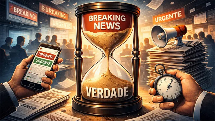   Clickbait ou jornalismo? O dilema da imprensa na era digital. Ela expõe algo mais profundo e preocupante: o ritmo cada vez mais apressado com que certas notícias são publicadas e replicadas no ambiente digital. O problema não está apenas em errar. O jornalismo sempre conviveu com a possibilidade de erro. O verdadeiro risco está em transformar a exceção em método.