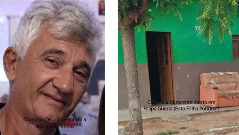Imagem 1 -  Em Caraúbas, a vítima é um pecuarista Cassio Murilo Fernandes Maia, conhecido por Cássio de Deusdete, de 60 anos. Em Felipe Guerra, a vítima é um adolescente de 17 anos. Neste caso, após o crime, os criminosos saíram atirando e acertaram a perna de um cidadão de 55 anos. Os dois casos serão investigados pela Polícia Civil.