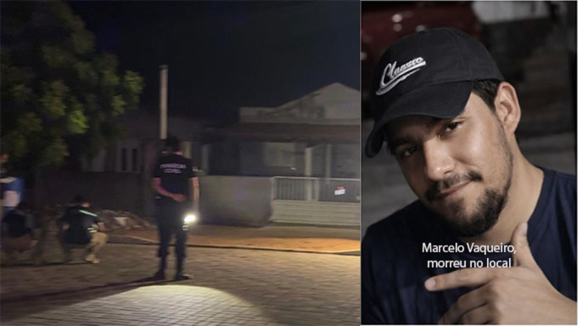   A vítima Paulo Sérgio Araújo Brito, de 36 anos, estava no quarto de casa com a esposa Gesya Sales, de 33 anos, quando percebeu a presença de homens armados. Ele reagiu e matou um homem conhecido por Marcelo Vaqueiro. Na troca de tiros, Paulo Sérgio foi baleado no tórax e sua esposa nos braços. Os outros invasores, quando começou a troca de tiros, fugiram numa moto e num carro, que havia ficado próximo. O caso está sendo investigado pela Policia Civil.