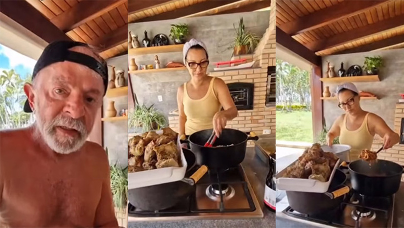   Gravar momentos de descontração do casal para atingir o público jovem nas redes foi ideia da Secom do Palácio. Mas aparece a Dona Janja tomando a frente do script e pimba! Tiro no pé. Ou na paca. O 1° casal avisou que toparia o desafio, mas não informou qual seria o cardápio. A gafe do menu com carne no prato e o presidente Lula da Silva elogiando o animal silvestre cozido são agora mais dois problemas para a comunicação presidencial e eleitoral: um, a carne de caça proibida no almoço de quem deveria dar o exemplo.