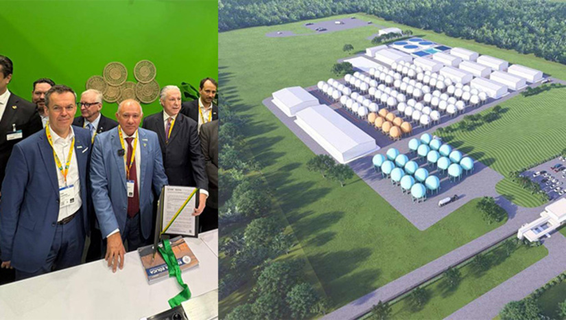   Empresa Brazil Green Energy anuncia intenção, já com a licença prévia emitida pelo IDEMA do RN, de investir R$ 12 bilhões na construção de uma planta de hidrogênio na praia de Morro Pintado, em Areia Branca, para produzir 80 mil toneladas de hidrogênio por ano.  Anunciaram que a planta vai funcionar integrado com usina solar e também eólica, gerando a energia que precisam para produzir hidrogênio. Com a licença liberada, as obras já devem começar.