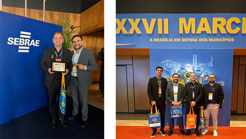Imagem 1 - Prefeito de Apodi, Luis Sabino Neto, e o vice-prefeito Ivanildo Lima de Oliveira, participa em Brasília da XXVII Marcha a Brasília em Defesa dos Municípios e participou da cerimônia de premiação do Prêmio Sebrae Prefeitura Empreendedora 2025/2026, a qual a Prefeitura concorre com politicas voltadas para fortalecimento do empreendedorismo, inovação e desenvolvimento econômico local. Imagem 1 - Prefeito de Apodi, Luis Sabino Neto, e o vice-prefeito Ivanildo Lima de Oliveira, participa em Brasília da XXVII Marcha a Brasília em Defesa dos Municípios e participou da cerimônia de premiação do Prêmio Sebrae Prefeitura Empreendedora 2025/2026, a qual a Prefeitura concorre com politicas voltadas para fortalecimento do empreendedorismo, inovação e desenvolvimento econômico local.
