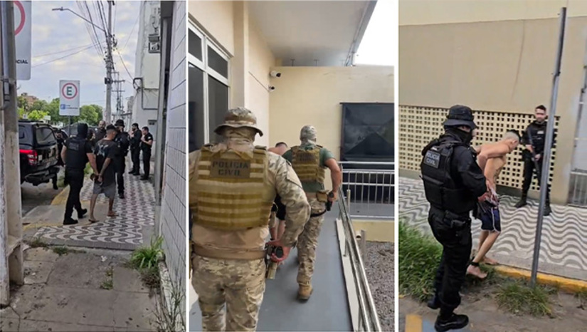 Imagem 1 - A segunda fase da Operação Lockout prendeu nove suspeitos em Natal, Mossoró e Baraúna. A ação da Polícia Civil baseou-se em seis meses de investigações cruzando dados anteriores. O objetivo principal da ofensiva é frear a recente onda de homicídios e raptos na região oeste. Ao todo, as duas etapas da investigação já somam 49 ordens judiciais cumpridas pelas autoridades. Imagem 1 - A segunda fase da Operação Lockout prendeu nove suspeitos em Natal, Mossoró e Baraúna. A ação da Polícia Civil baseou-se em seis meses de investigações cruzando dados anteriores. O objetivo principal da ofensiva é frear a recente onda de homicídios e raptos na região oeste. Ao todo, as duas etapas da investigação já somam 49 ordens judiciais cumpridas pelas autoridades.
