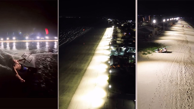   A Prefeitura de Tibau (RN) instalou 74 refletores nas praias de Tibau, Gado Bravo e das Emanuelas para incentivar o turismo e o comércio noturno. A primeira etapa do projeto foca em áreas comerciais, estendendo a permanência de visitantes, o horário de treino de praticantes de kitesurf e estimulando uma expectativa de alta de 30% no faturamento dos quiosques em todos os períodos do ano e não só na alta estação. De acordo com o engenheiro Roberto Gil, responsável pela obra, a administração municipal realiza testes de uso com temporizadores para economizar energia e planeja expandir a iluminação para outras praias nas próximas férias de veraneio.
