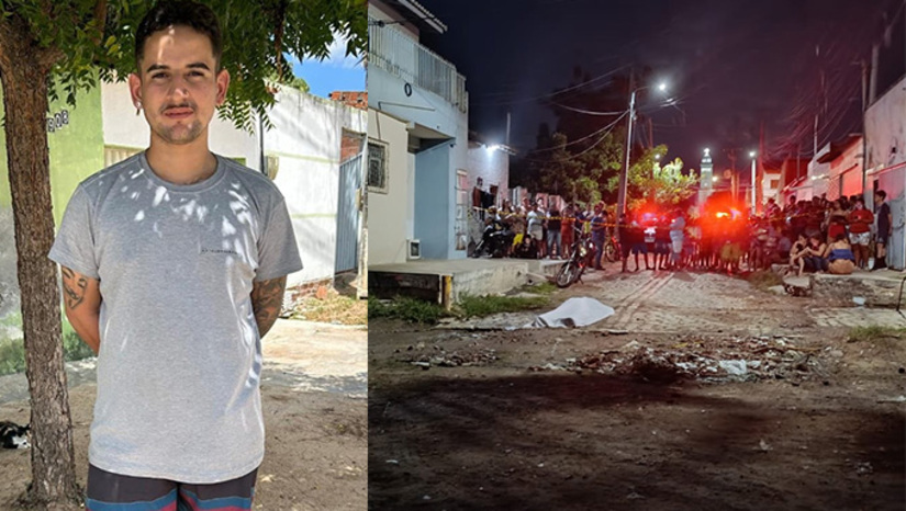   Matheus Gomes Luciano, de 21 anos, estavam na calçada de casa, na companhia da esposa quando começou o ataque. Ele ainda tentou correr, mas terminou sendo alvejado nas costas e morrendo. A esposa dele foi baleada na altura do ombro e socorrida pelo HRTM. O caso está sendo investigado pela Divisão de Homicídios e Proteção à Pessoa, de Mossoró-RN.