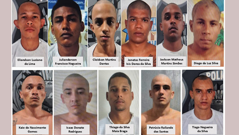   A Polícia Penal do Rio Grande do Norte confirma que a fuga foi registrada por volta das 5h30 desta sexta-feira (31), na Penitenciária Estadual Rogério Coutinho Madruga, em Nísia Floresta. Ao todo, 13 internos deixaram a cela. Onze conseguiram fugir do estabelecimento prisional, enquanto dois foram recapturados ainda na área interna da unidade pelos policiais penais. O Governo do Estado mobilizou todas as forças de segurança nas buscas. Divulgou fotos e nomes dos fugitivos, pedindo ajuda da população para recaptura-los.