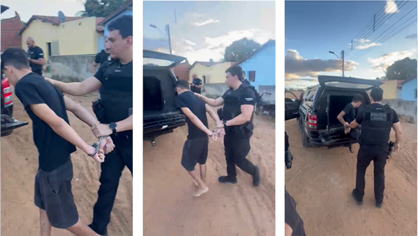   Investigando o assassinato de José Everton Serafim Pereira, de 23 anos, ocorrido no dia 19 de abril, no Centro de Umarizal, os policiais civis, com a coordenação do delegado Raphael Laboissiere, de posse mandados judiciais, fizeram busca e apreensão na casa de Ycaro Arthur da Silva Cardoso, de 18 anos, principal suspeito do crime, ocasião que foi apreendido um revólver, drogas, utensílios usados no tráfico de drogas e R$ 1.515,00 em dinheiro 