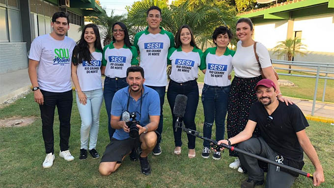 Imagem 1 -  Canudo comestível dos alunos do Sesi é exibido no Fantástico